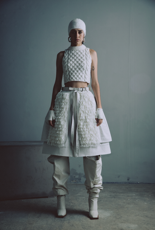 SKIRT WHITE FLEECES