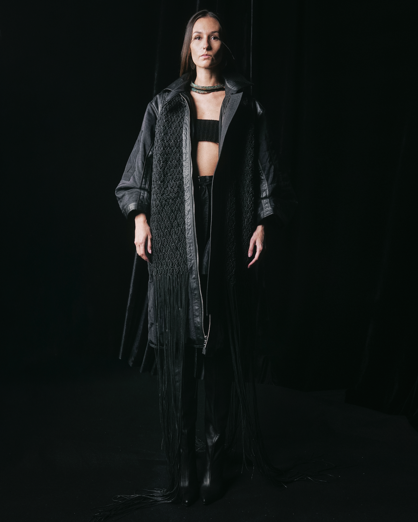 MACRAME MAXI COAT