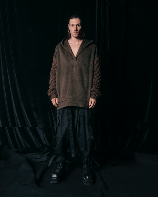 SWEATER WOOL HOOD