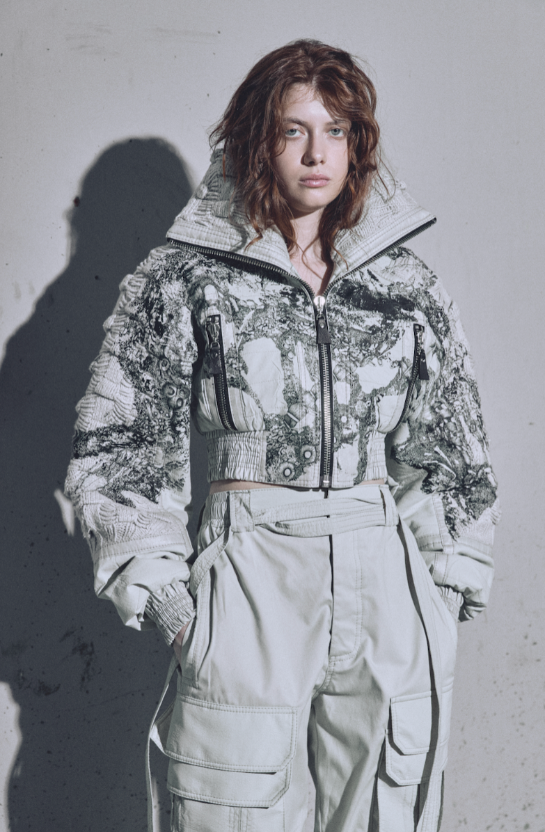 CROP JACKET CANASTO PRINT