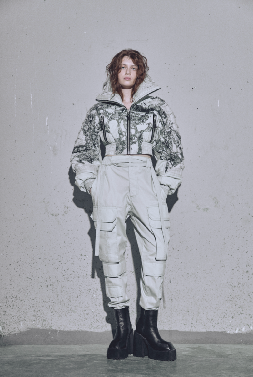 CROP JACKET CANASTO PRINT